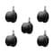 Service Caster 3'' Black Heavy Duty Floor Safe Twin Wheel Caster 1/2'' Threaded Stem, 5PK SCC-TS02S75-TPR-BLK-121310-5 - alternate 1